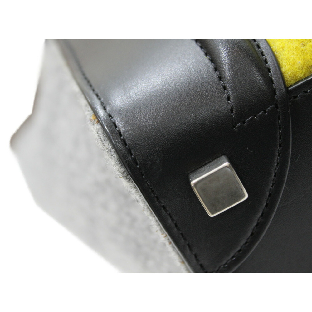 Celine bag Classic leather Shopper black yellow handbag Luggage felt gray - Picture 6 of 7